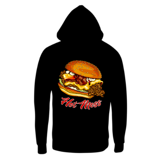 Hot Mess - Premium Black Hoodie