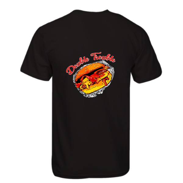 Double Trouble-Black T-Shirt