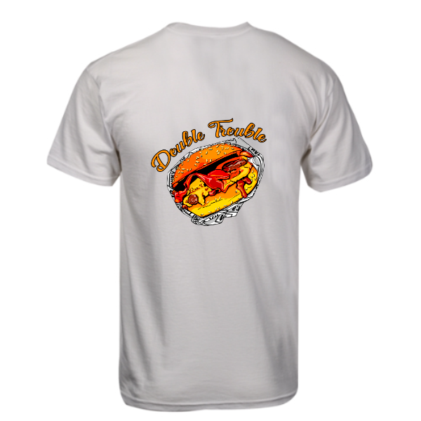 Double Trouble - White T-Shirt